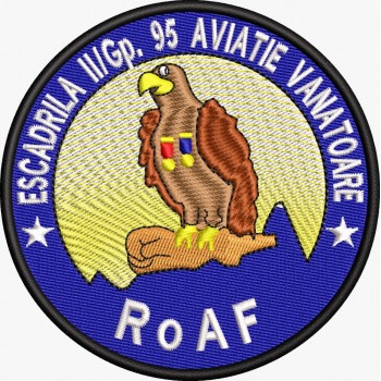 EMBLEMA ROAF ESCADRILA 2 GRUP 95 AVIATIE VANATOARE